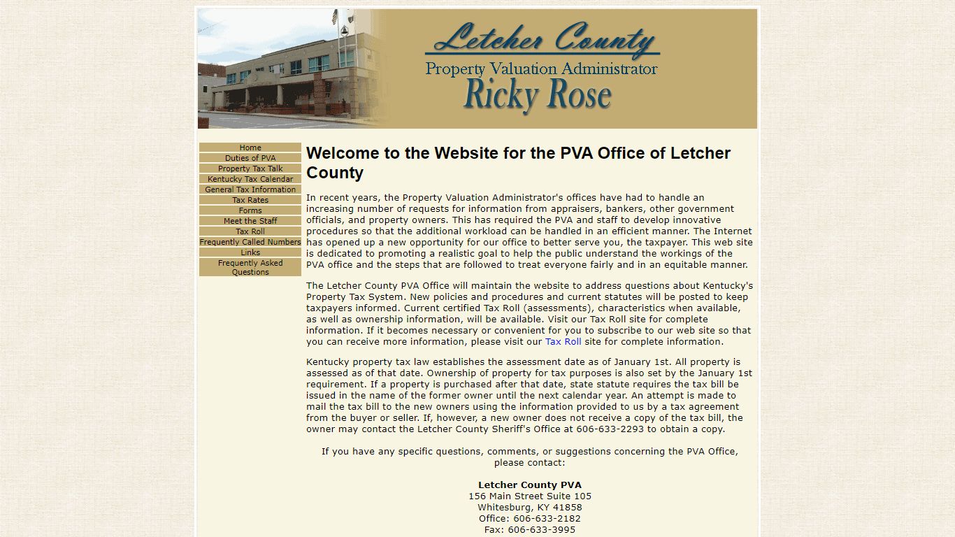 Letcher County Property Valuation Administrator - Schneider Geospatial